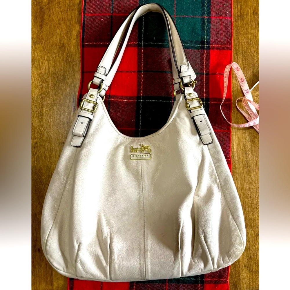 Coach Purse shoulder bag Cream leather